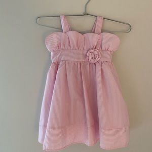 Pink stripe toddle dress